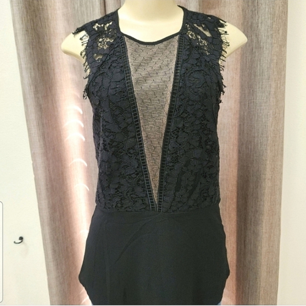 MICHAEL Michael Kors Black Lace Top